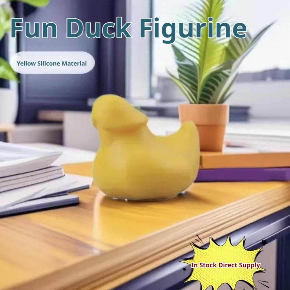 Art Craft Duck - تمثال بطة مضحك صغير للزينة، ديكور