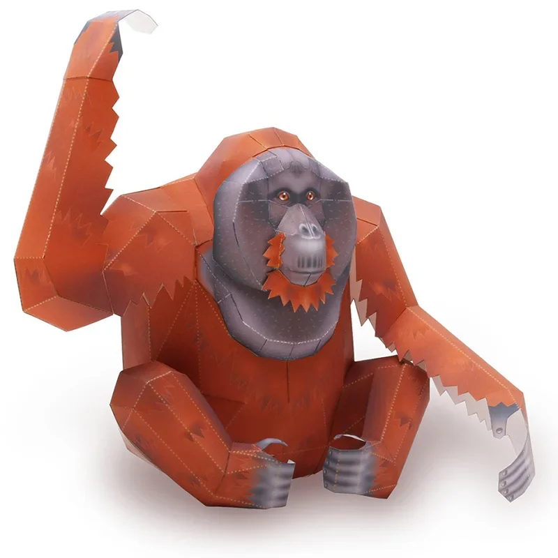 Art Craft Center - Orangutan الغوريلا اوريغامي الفن للطي صغير
