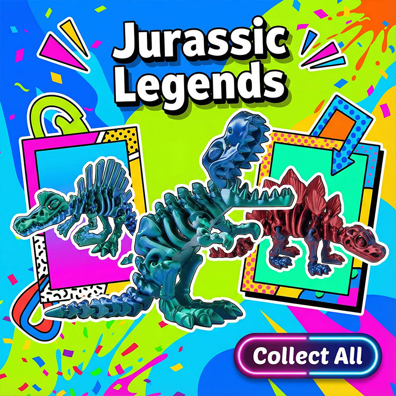 Dinosaur And Craft - نموذج هيكل عظمي متحرك بالكامل لديناصور