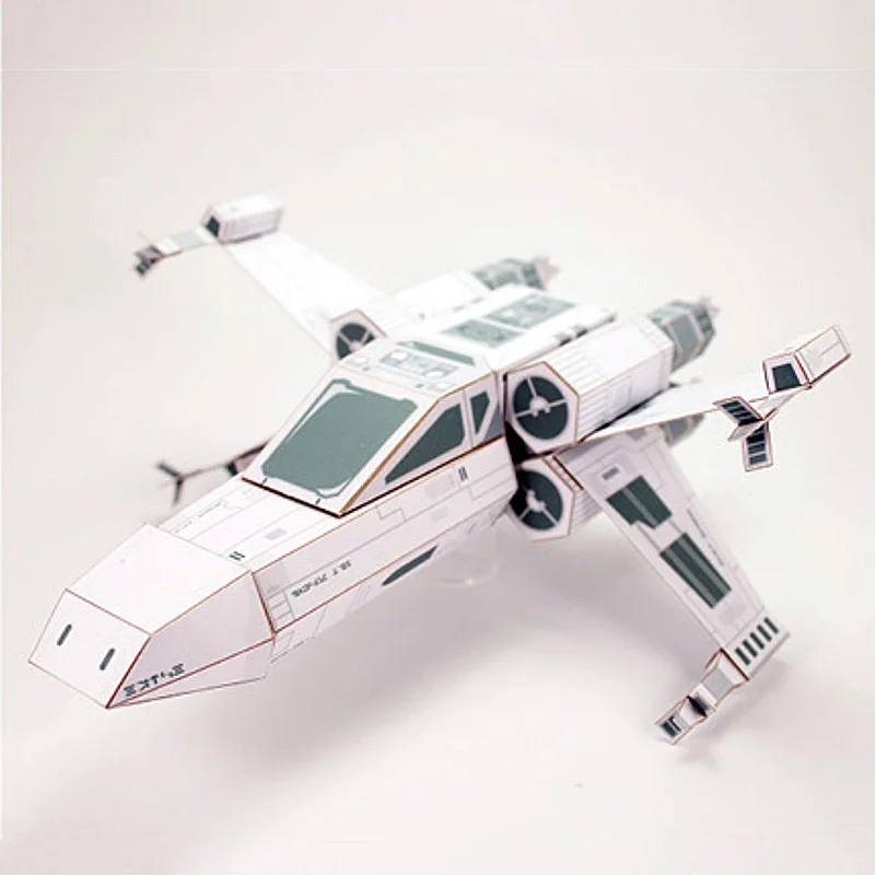 Art Craft Center - X-WING مقاتلة ورقة بيضاء نموذج صغير
