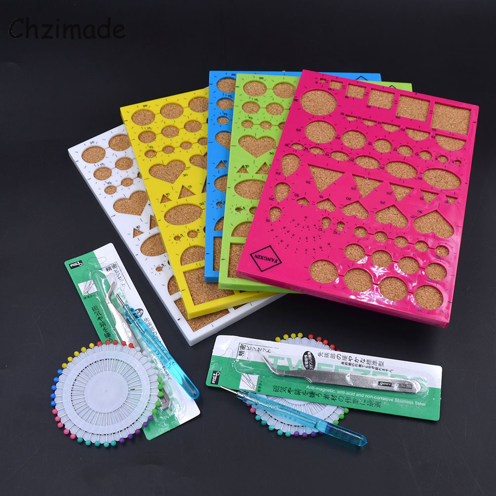 Chzimade لون عشوائي اللف ورقة  - مراجعة Quilling Paper Strips وسعره