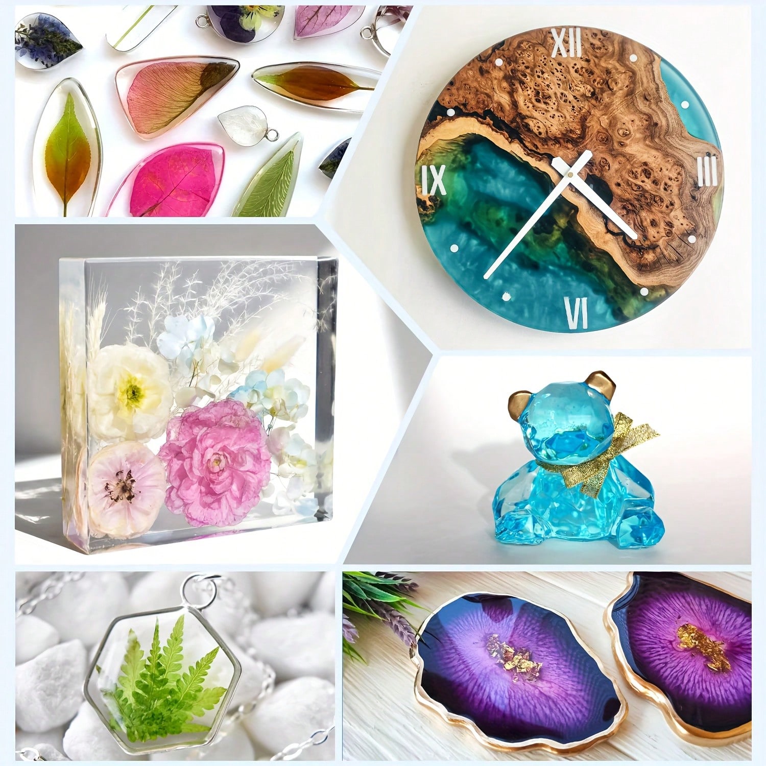 طقم راتنج إيبوكسي شفاف كريستال - مراجعة Resin Casting Mold وسعره