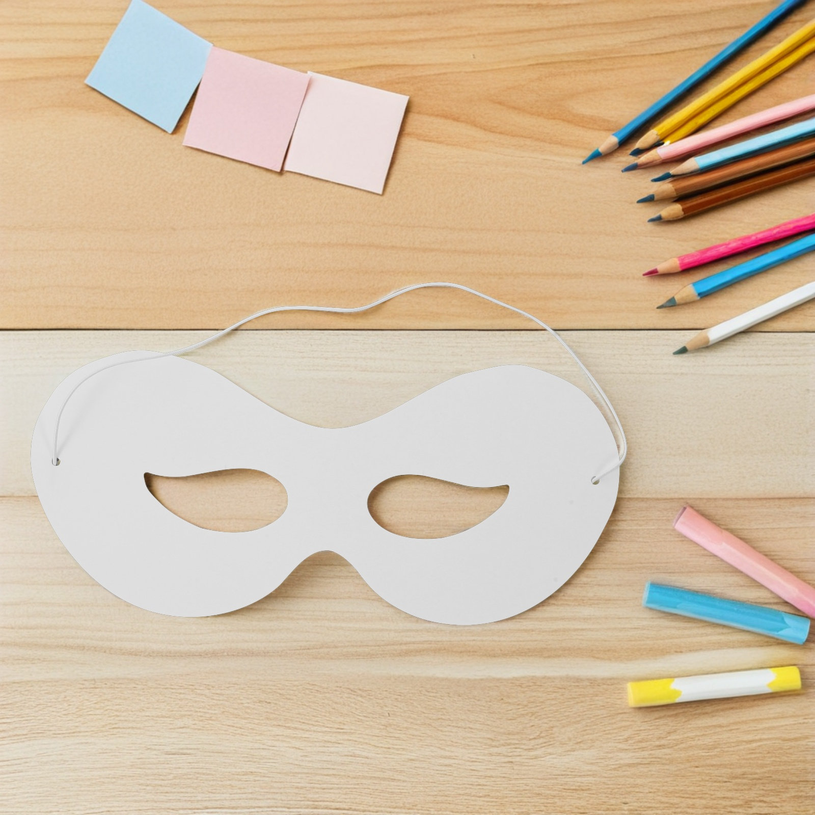 40 قطعة من الأقنعة البيضاء الف - مراجعة Art Craft With Paper وسعره
