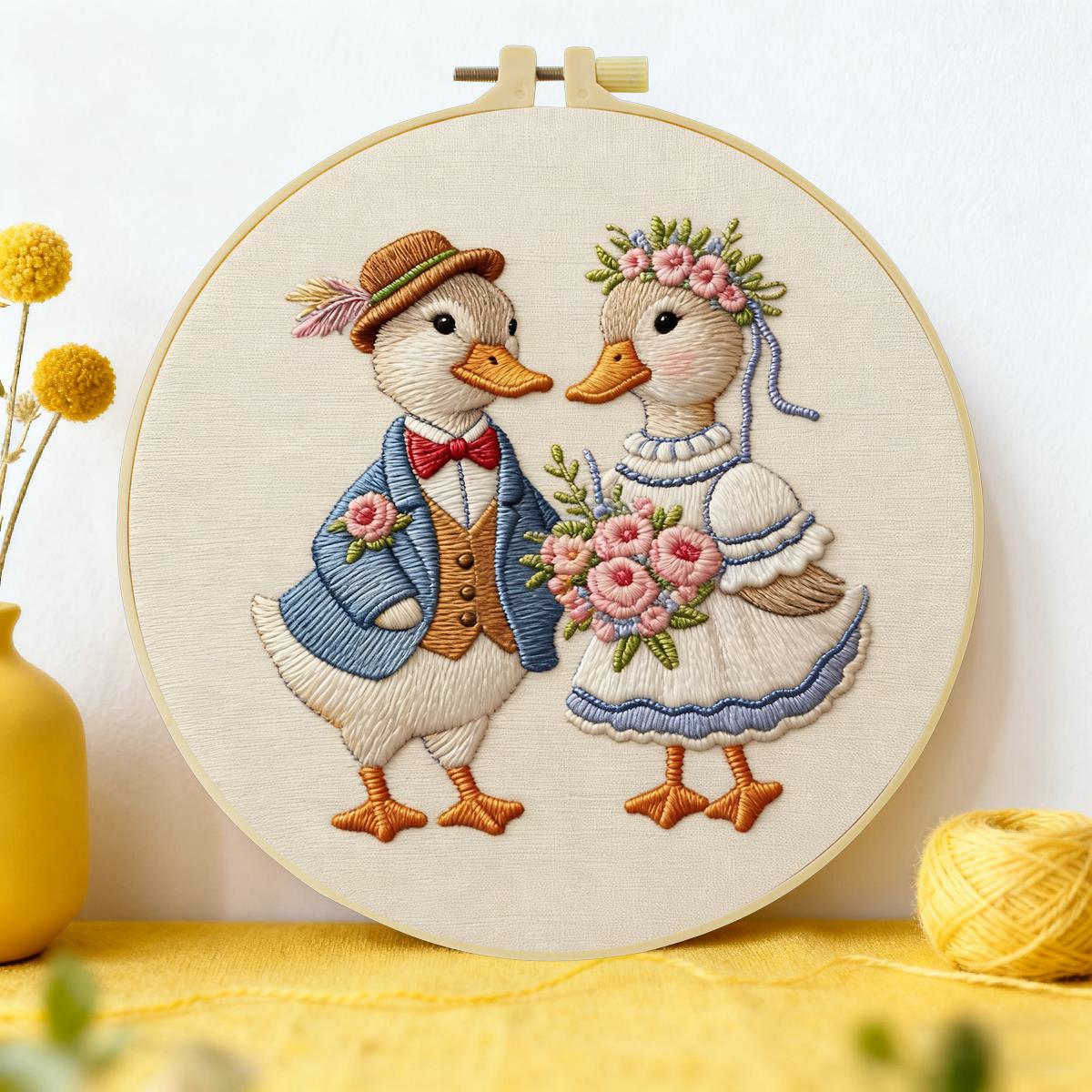 طقم تطريز يدوي للبطة مقاس 20×2 - مراجعة Art Craft Duck وسعره