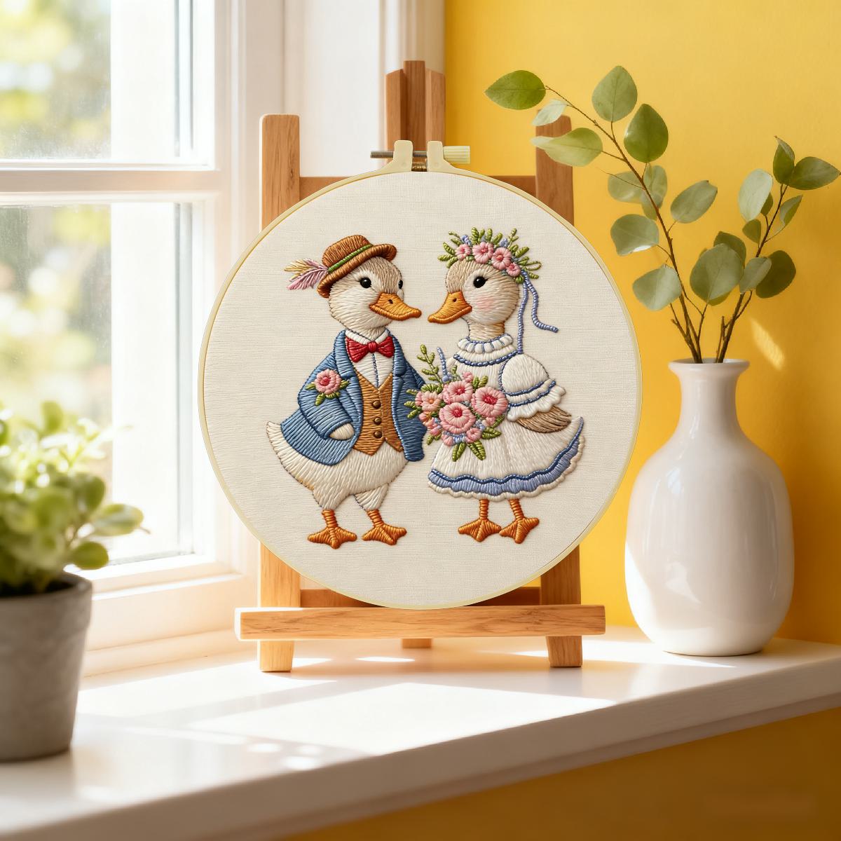 طقم تطريز يدوي للبطة مقاس 20×2 - مراجعة Art Craft Duck وسعره