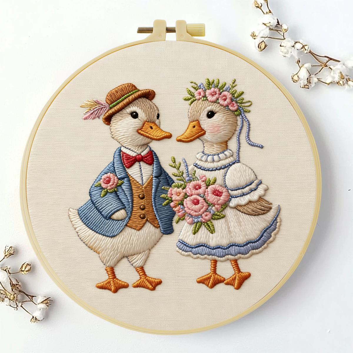 طقم تطريز يدوي للبطة مقاس 20×2 - مراجعة Art Craft Duck وسعره