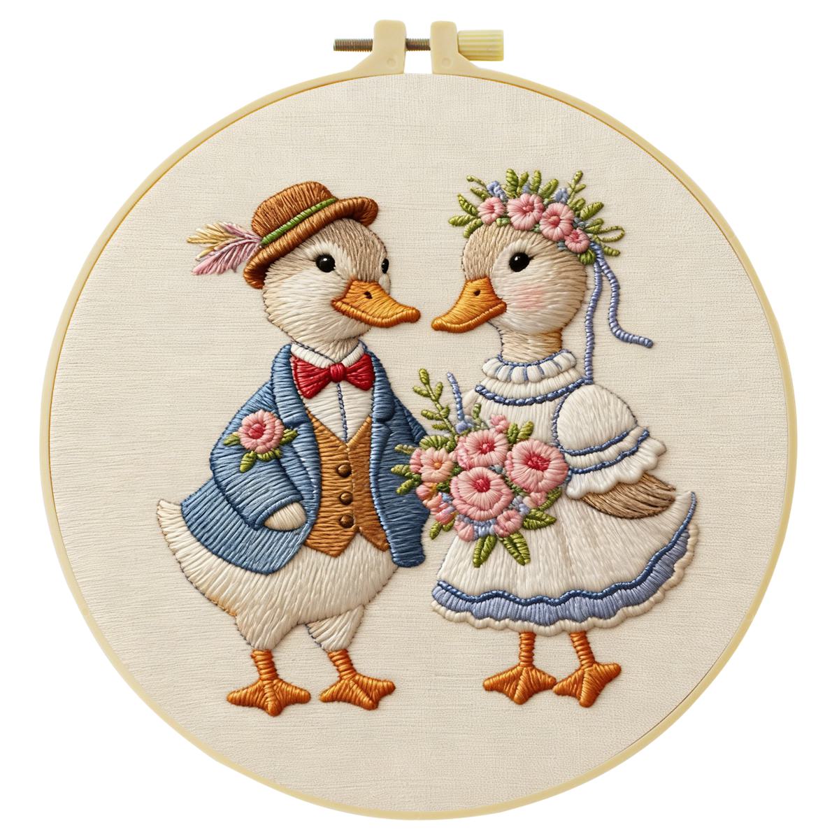 طقم تطريز يدوي للبطة مقاس 20×2 - مراجعة Art Craft Duck وسعره
