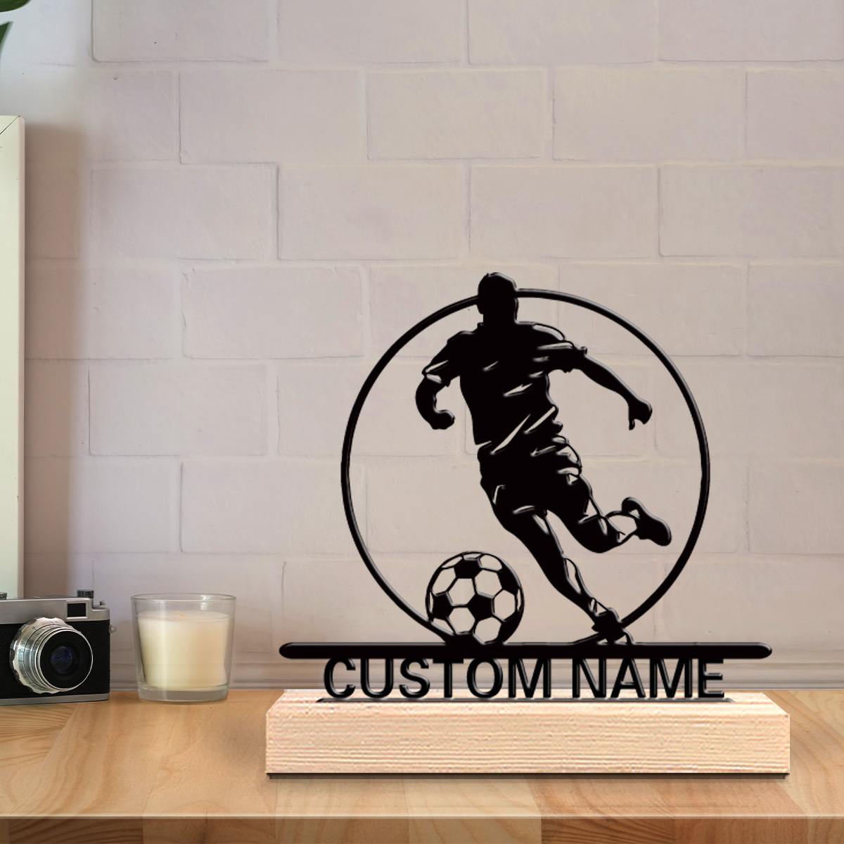 تمثال معدني مخصص للاعب كرة قدم - مراجعة Art Craft Home وسعره