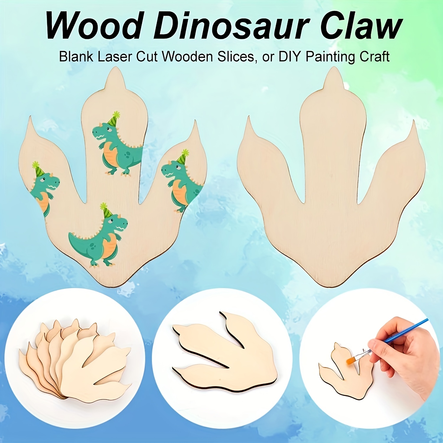 10/20 قطعة من بصمات أقدام الدي - مراجعة Dinosaur And Craft وسعره