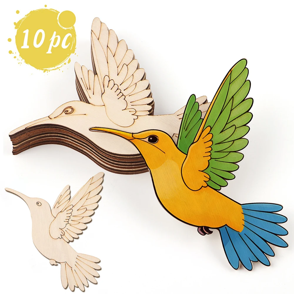 10 قطع من الخشب غير المكتمل عل - مراجعة Art Craft Home وسعره
