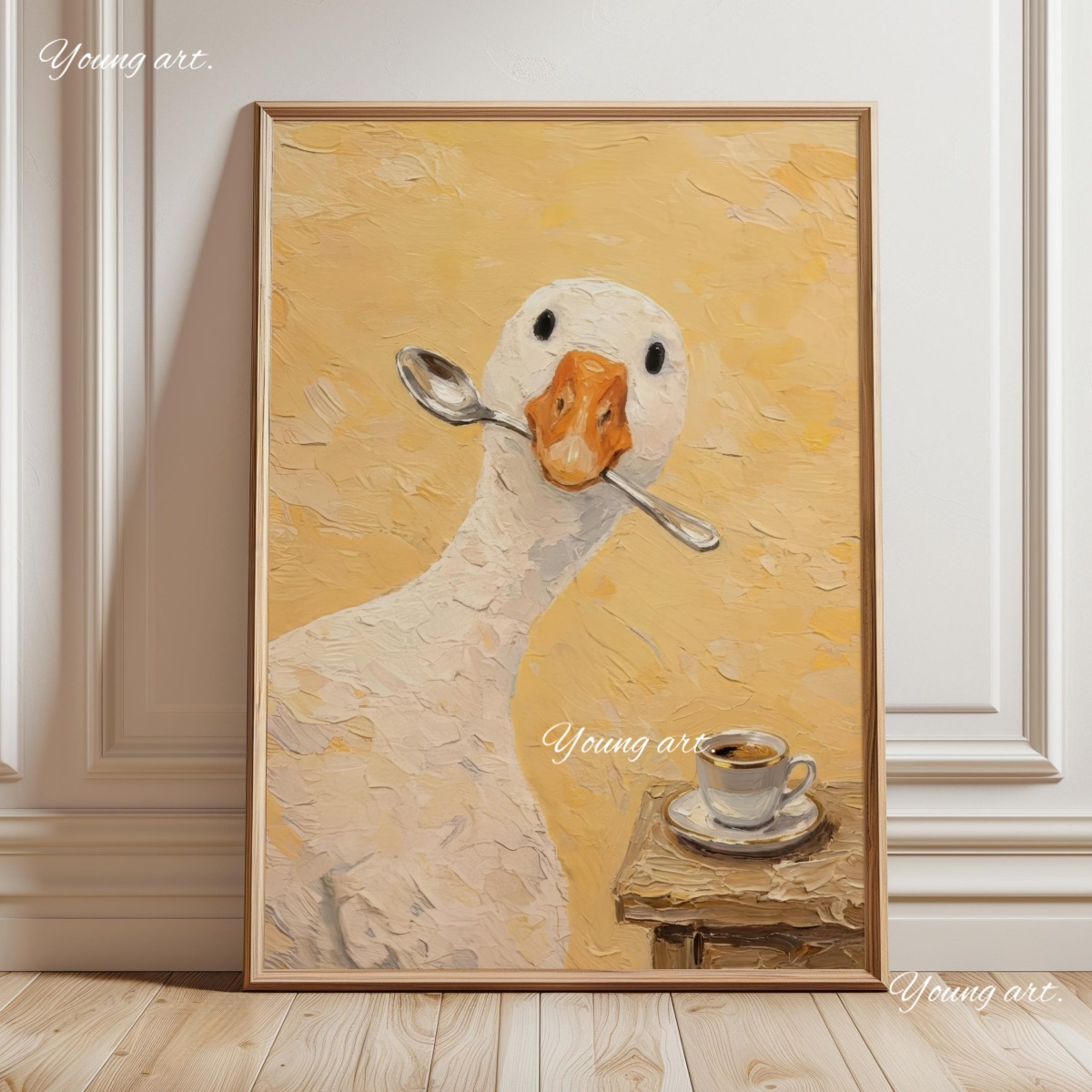 لوحة قماشية لبطة مرحة تحمل ملع - مراجعة Art Craft Duck وسعره