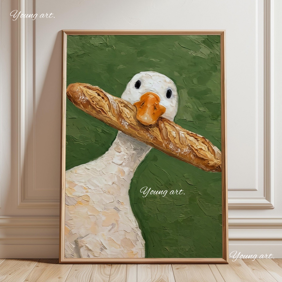 لوحة قماشية لبطة مرحة تحمل ملع - مراجعة Art Craft Duck وسعره