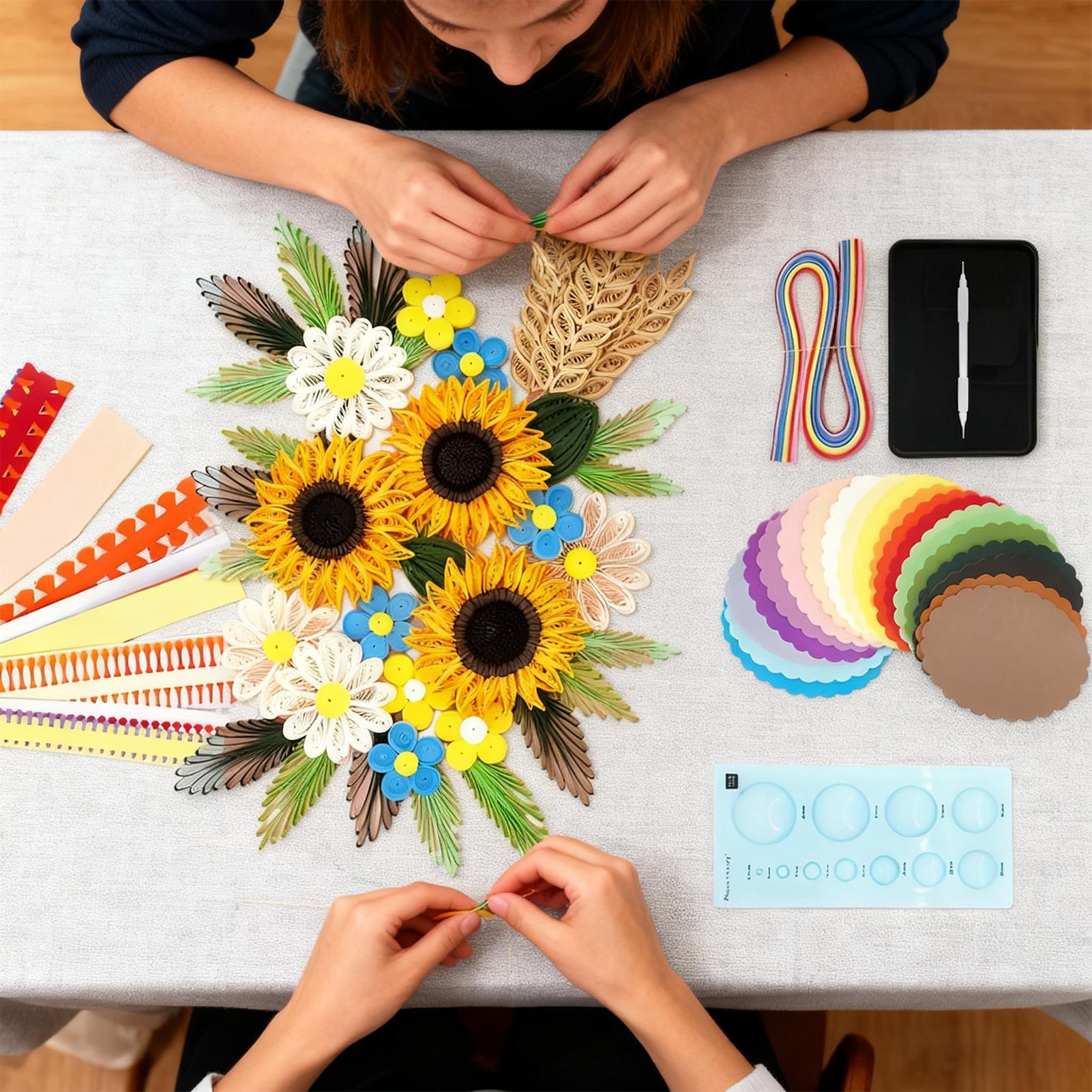 أدوات لف الورق، صناعة بطاقات ا - مراجعة Quilling Paper Strips وسعره