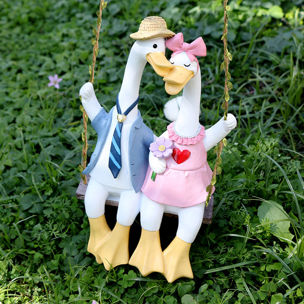 تمثال زوج بط متأرجح، تمثال بط  - مراجعة Art Craft Duck وسعره