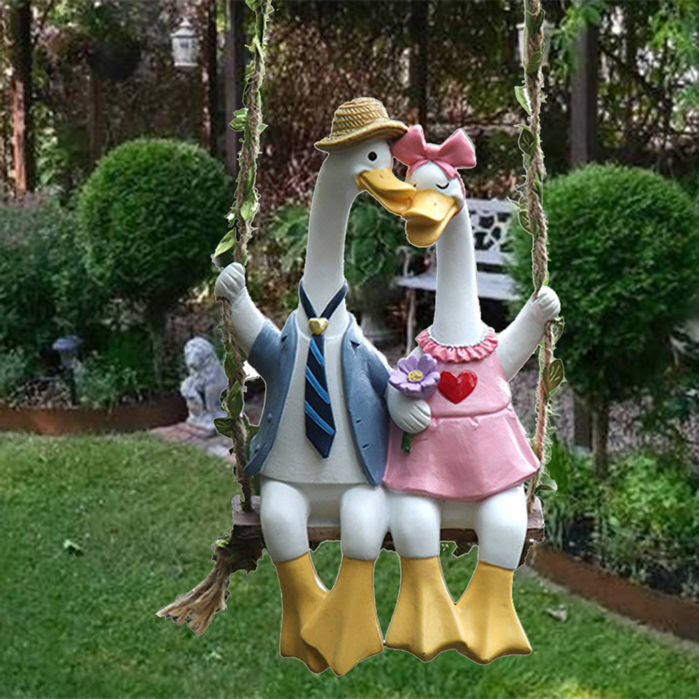 تمثال زوج بط متأرجح، تمثال بط  - مراجعة Art Craft Duck وسعره