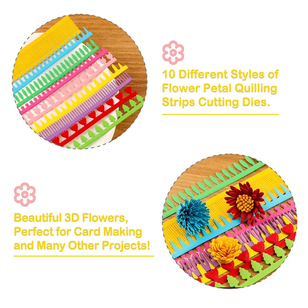 ثلاثية الأبعاد دوامة زهرة قطع  - مراجعة Quilling Paper Strips وسعره